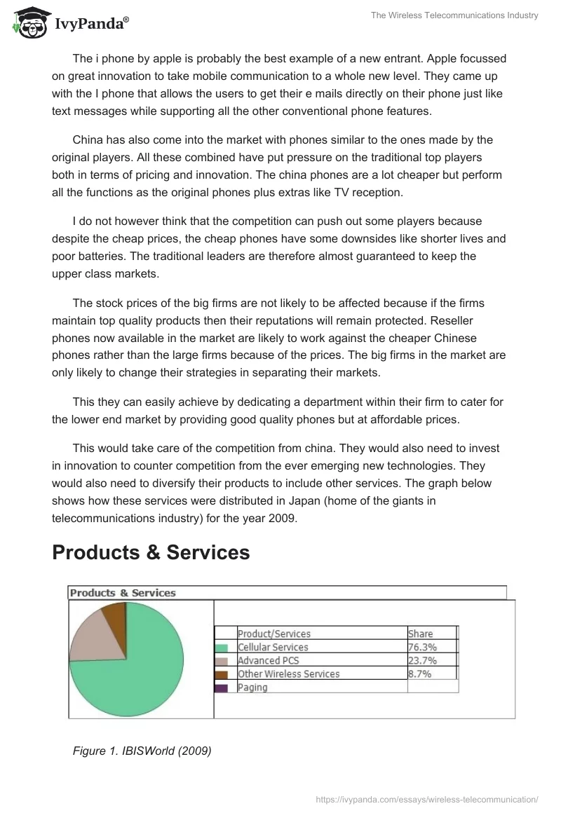 The Wireless Telecommunications Industry. Page 2