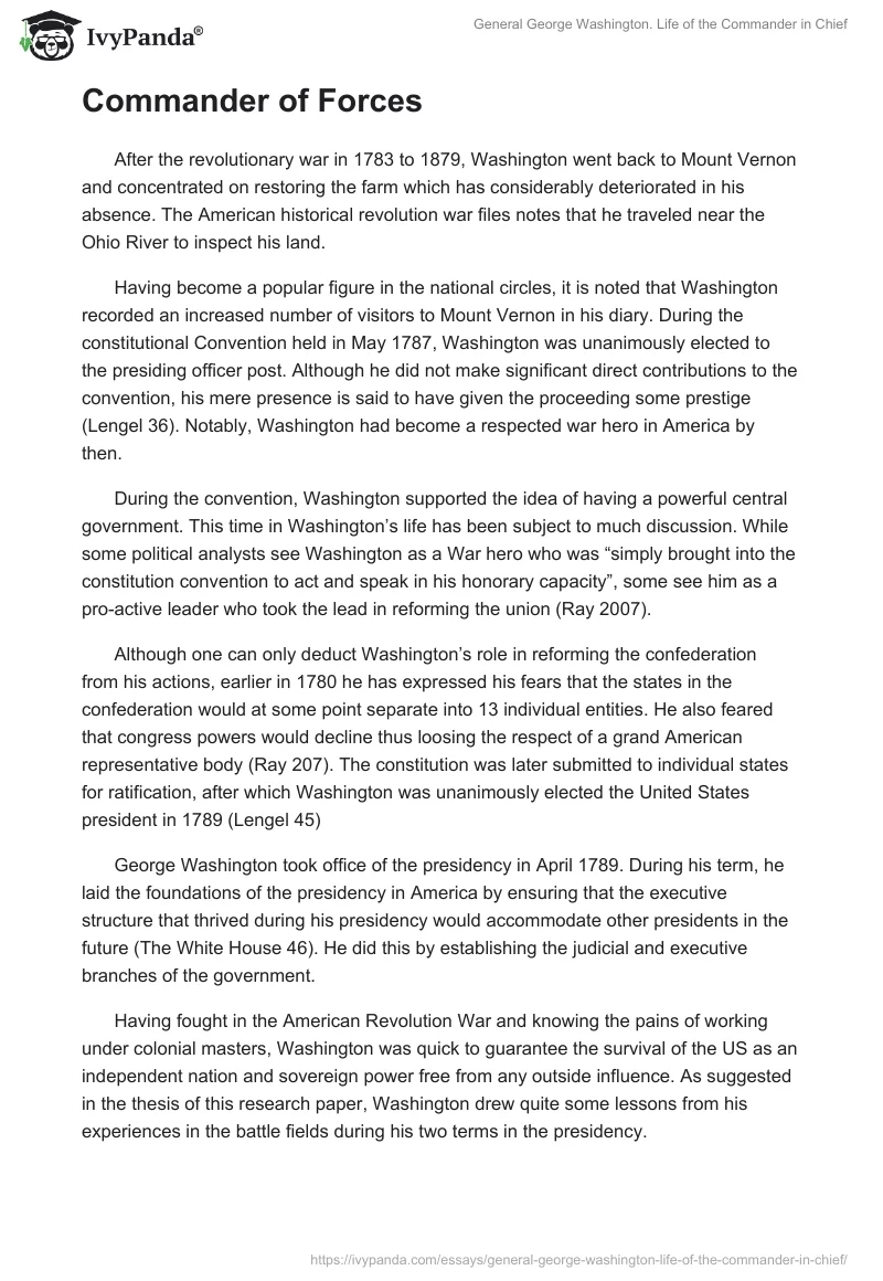 General George Washington. Life of the Commander in Chief. Page 3