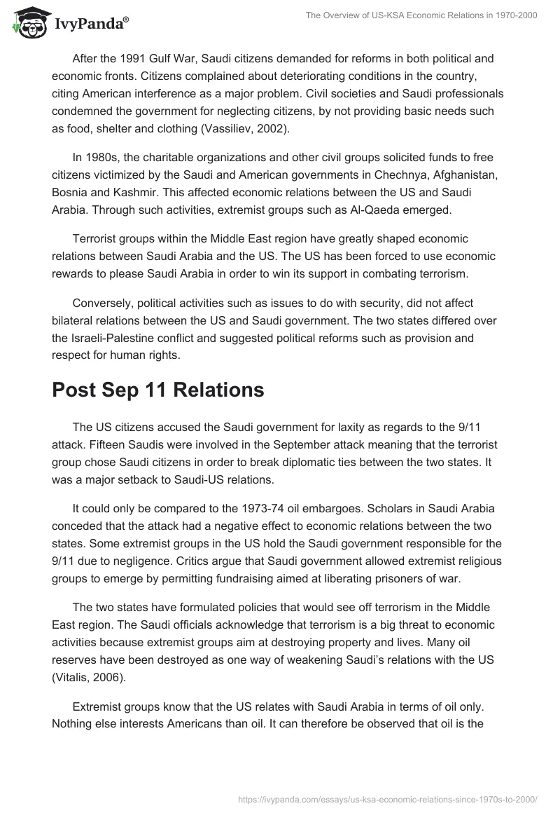 The Overview of US-KSA Economic Relations in 1970-2000. Page 4