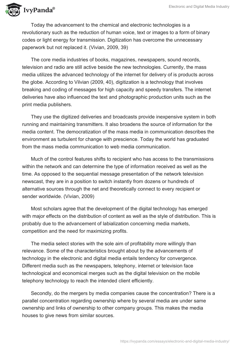 Electronic and Digital Media Industry. Page 2