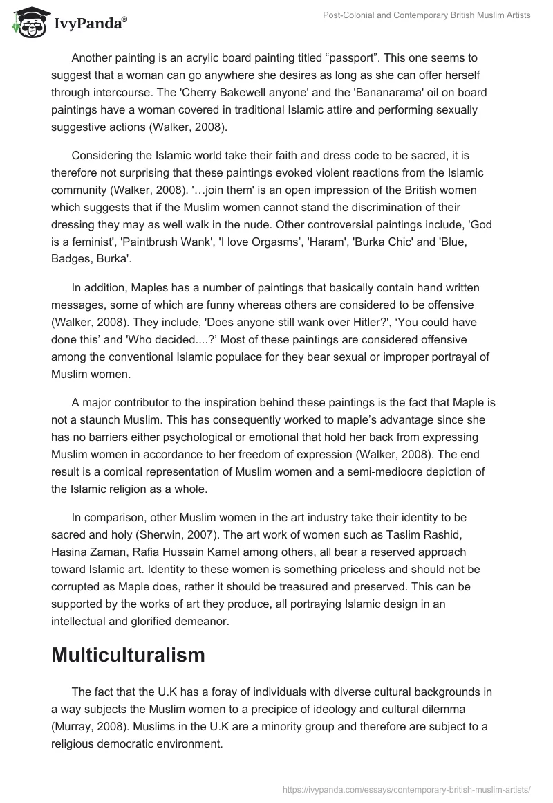 Post-Colonial and Contemporary British Muslim Artists. Page 3