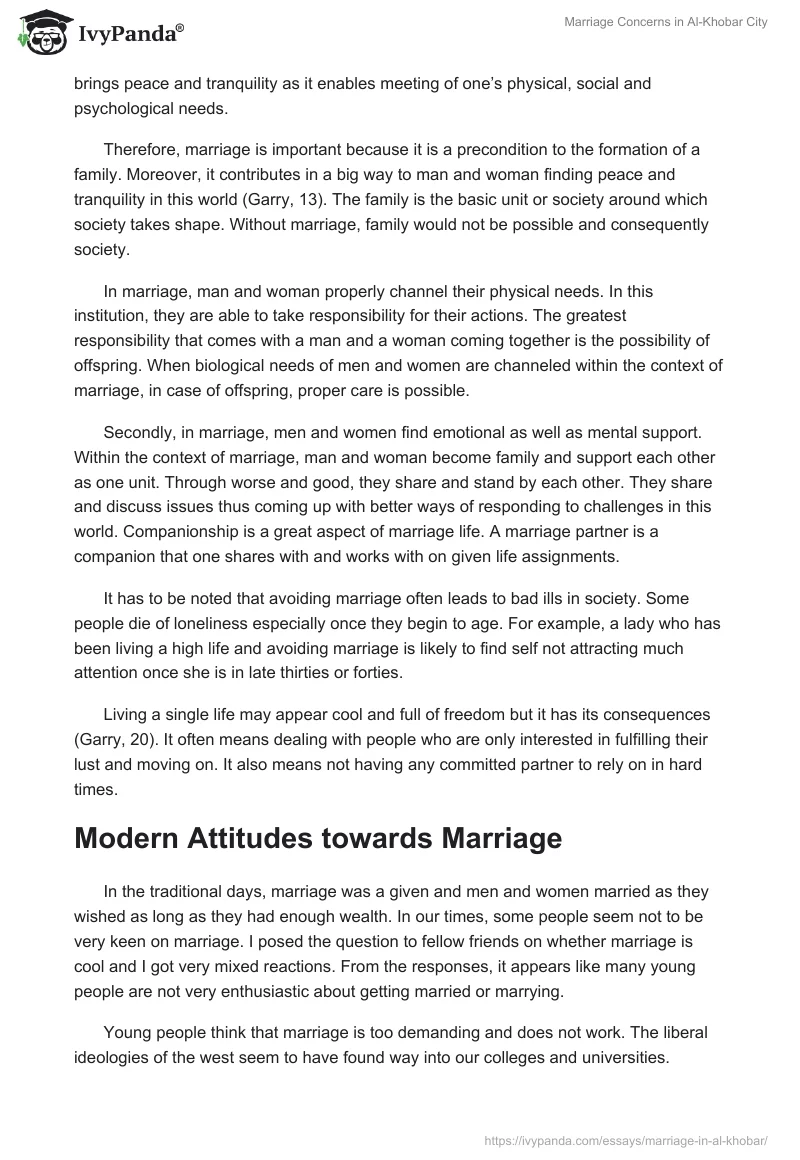 Marriage Concerns in Al-Khobar City. Page 2