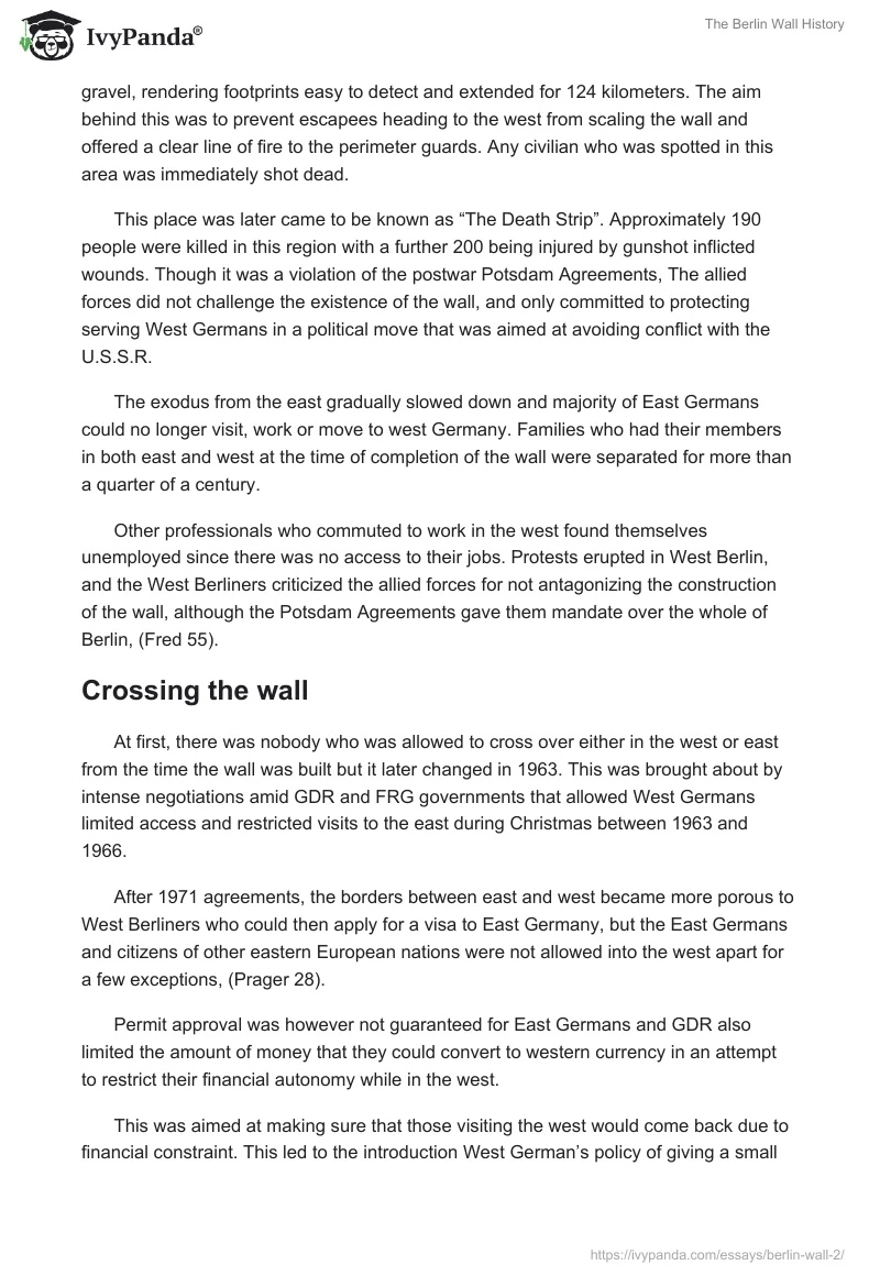 The Berlin Wall History. Page 3