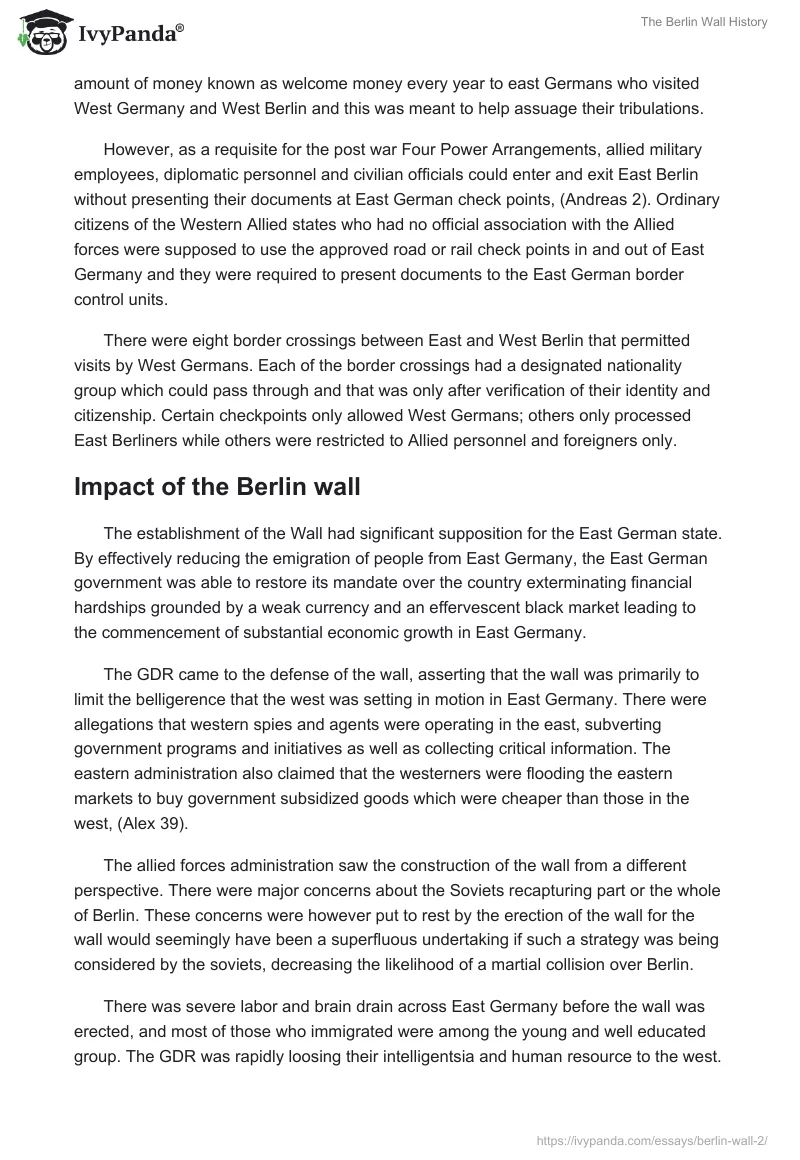 The Berlin Wall History. Page 4