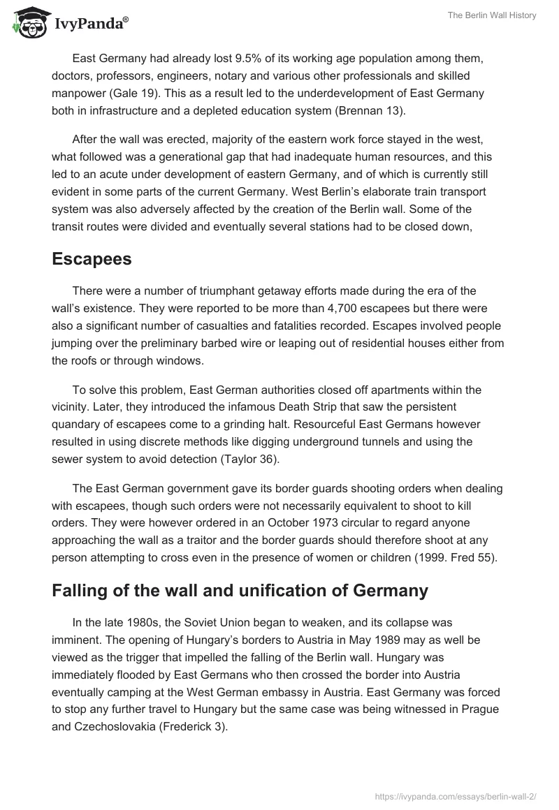 The Berlin Wall History. Page 5