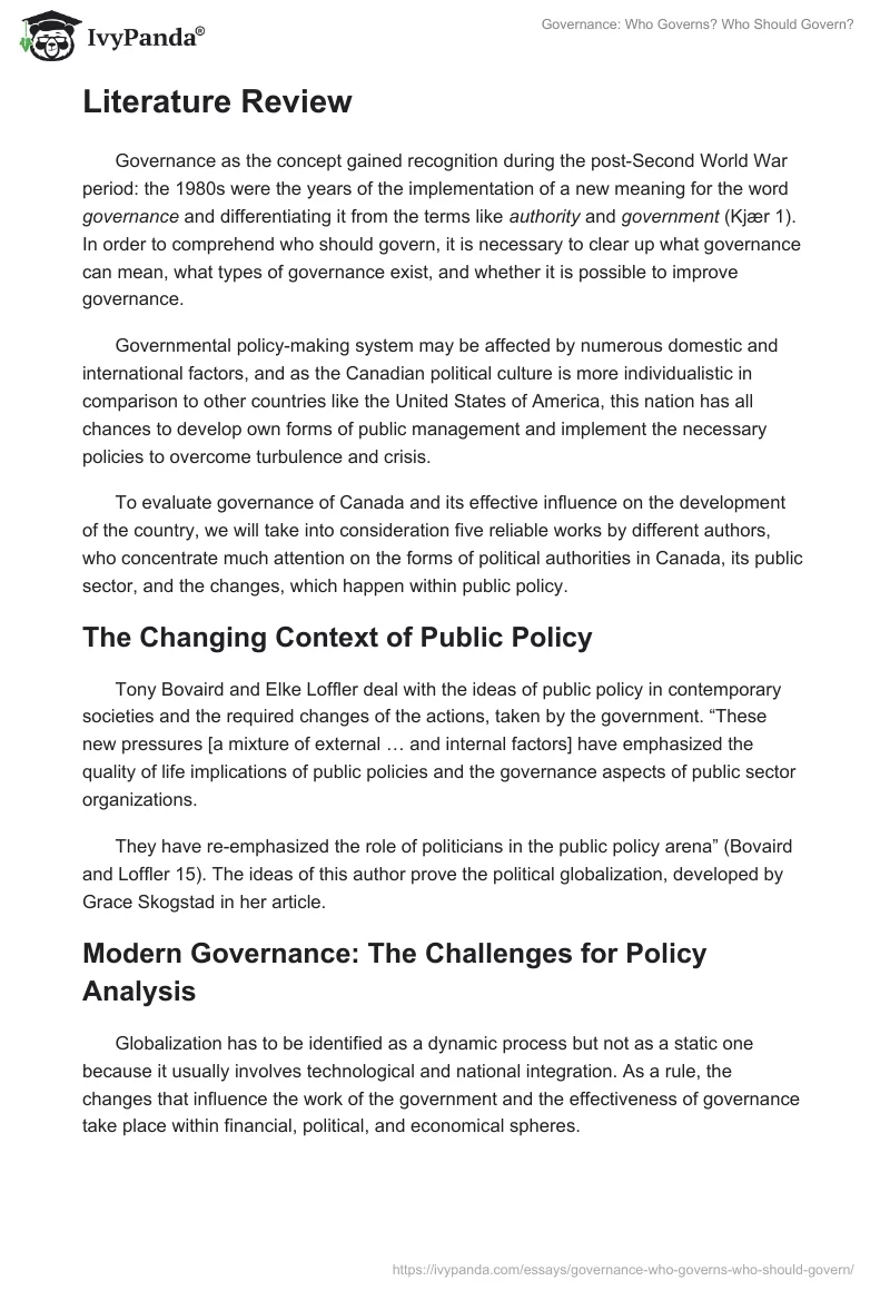 Governance: Who Governs? Who Should Govern?. Page 2