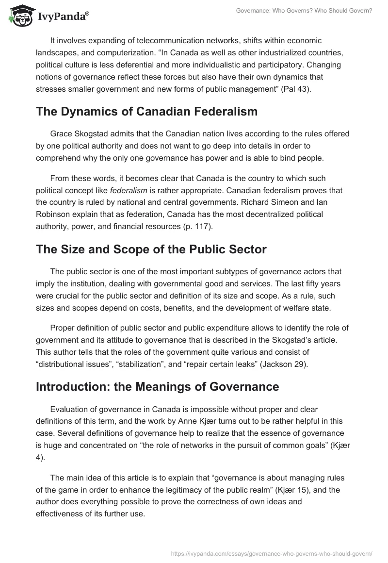 Governance: Who Governs? Who Should Govern?. Page 3