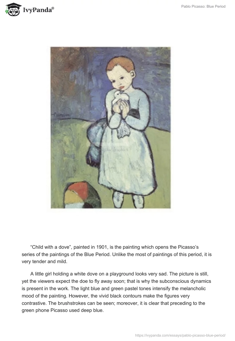 Pablo Picasso: Blue Period. Page 2
