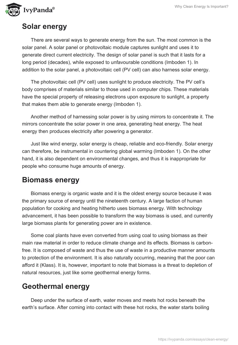 Why Clean Energy Is Important?. Page 4