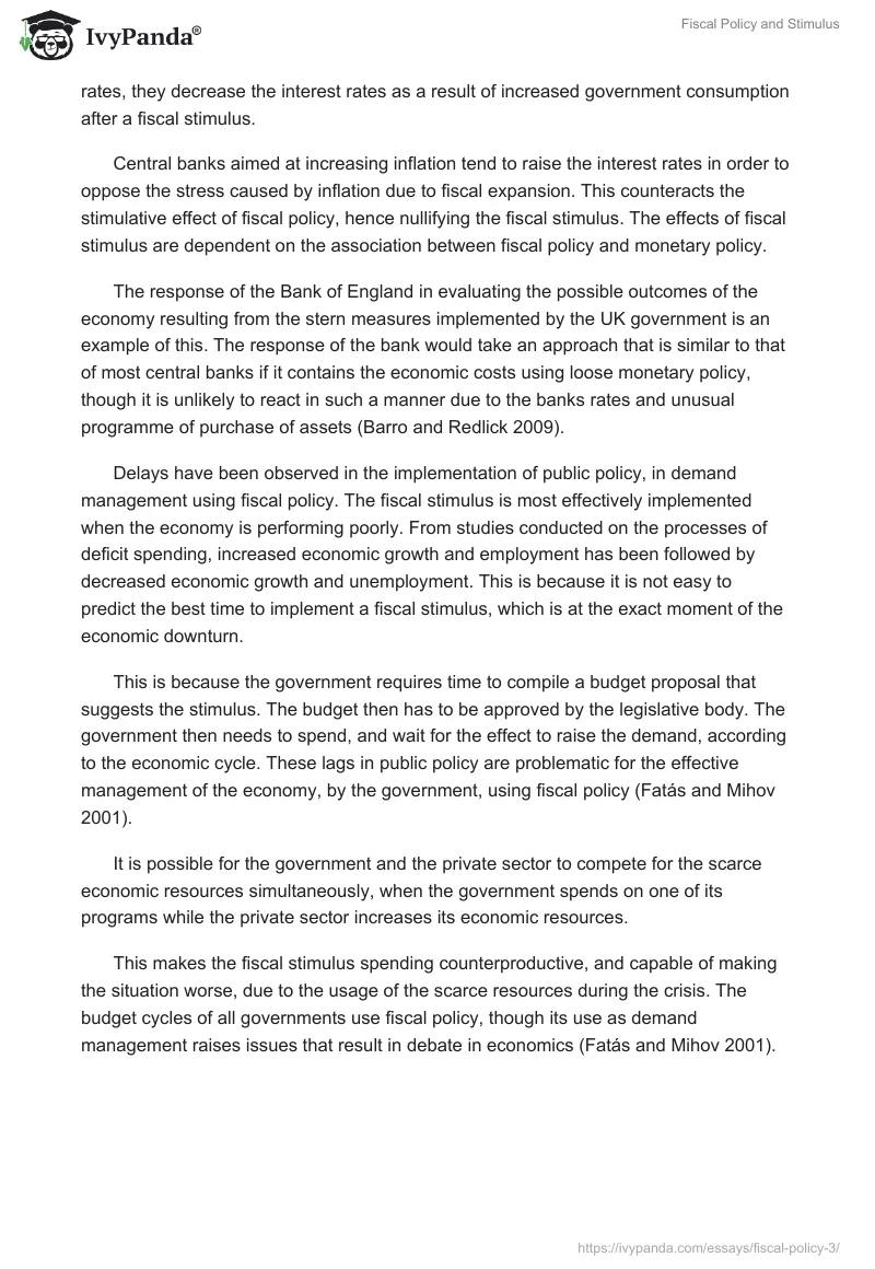 Fiscal Policy and Stimulus. Page 4