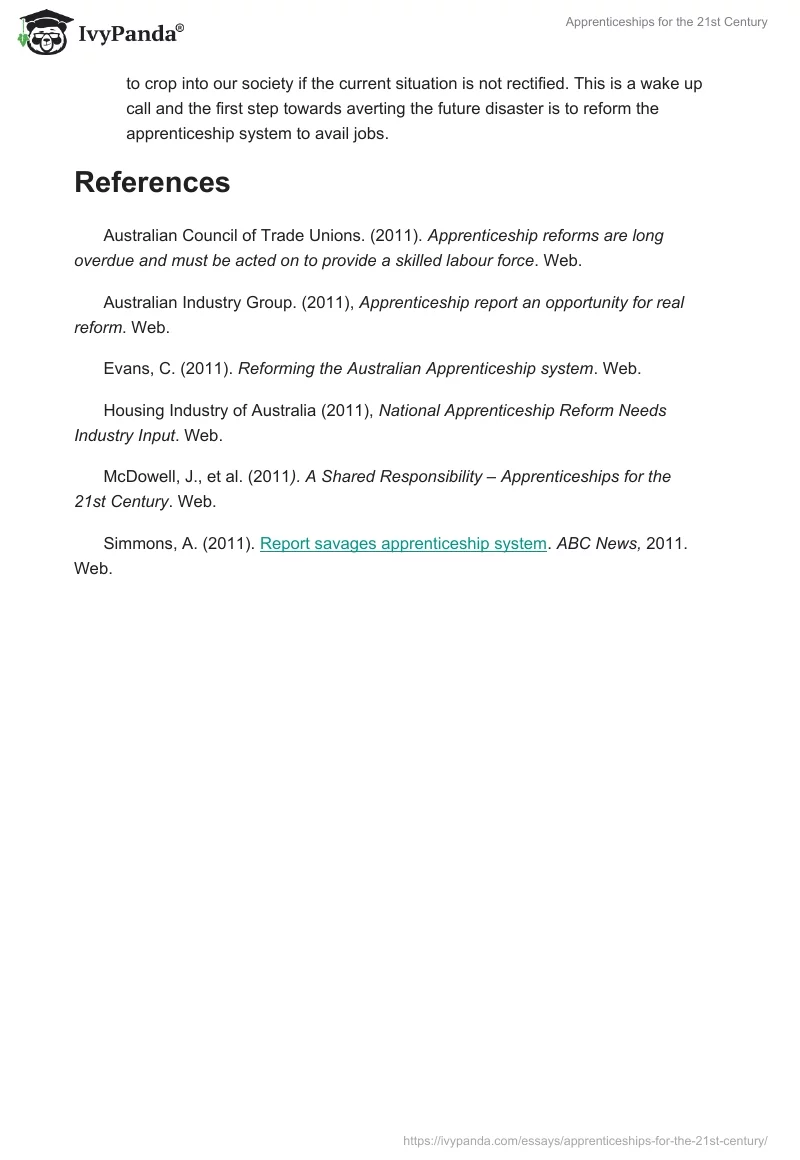 Apprenticeships for the 21st Century. Page 3