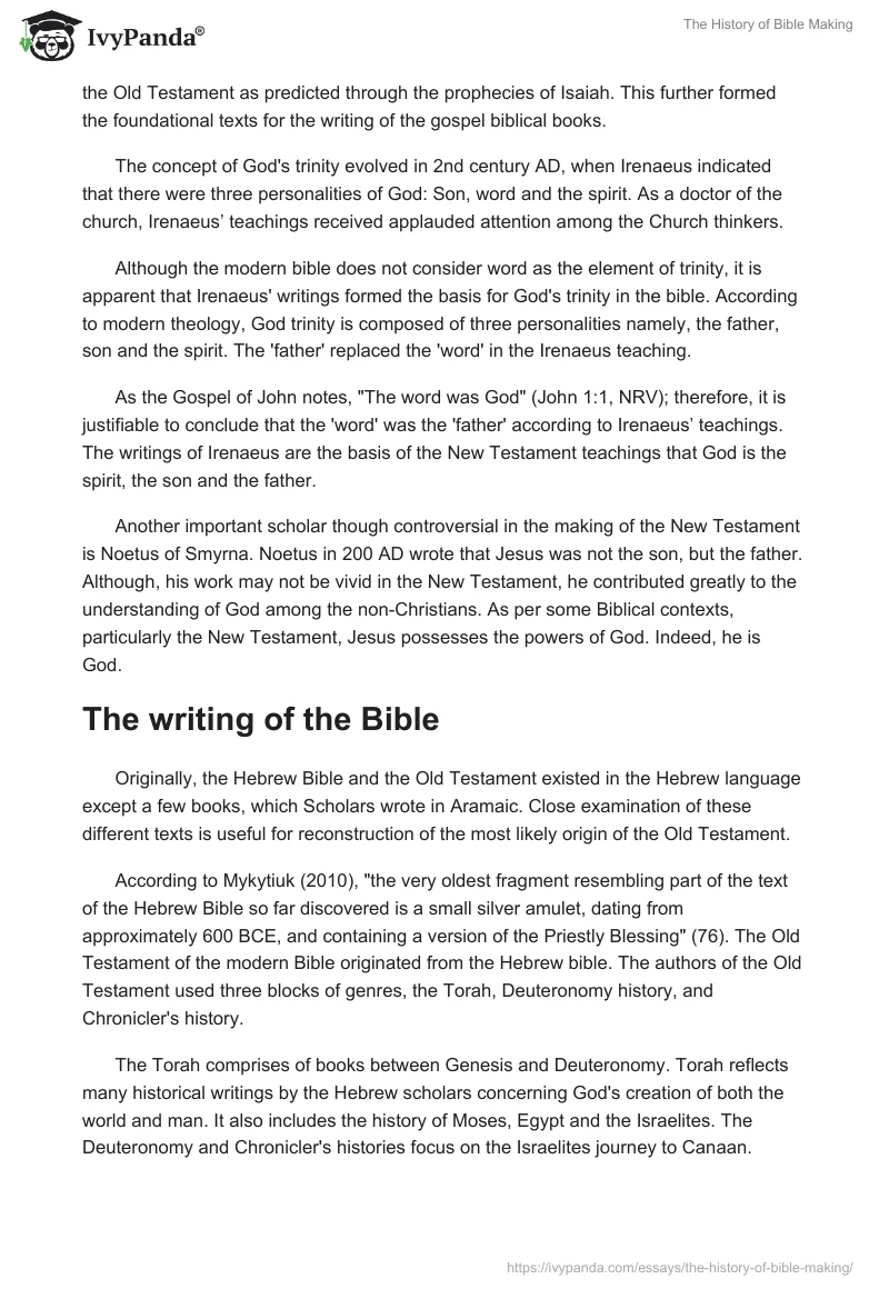 The History of Bible Making. Page 3