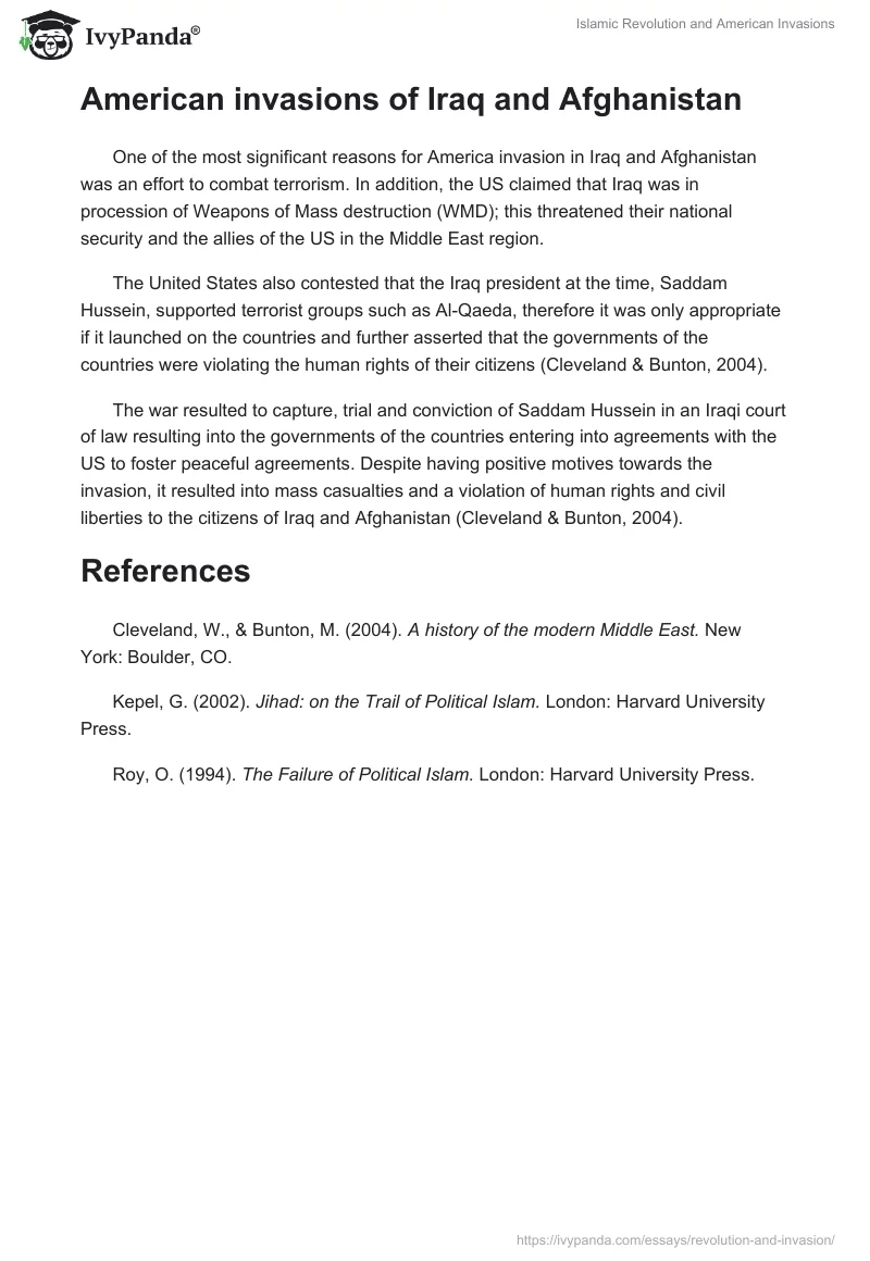 Islamic Revolution and American Invasions. Page 4