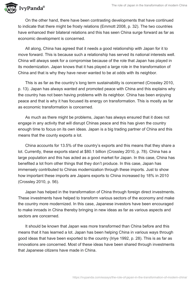 The Role of Japan in the Transformation of Modern China. Page 2