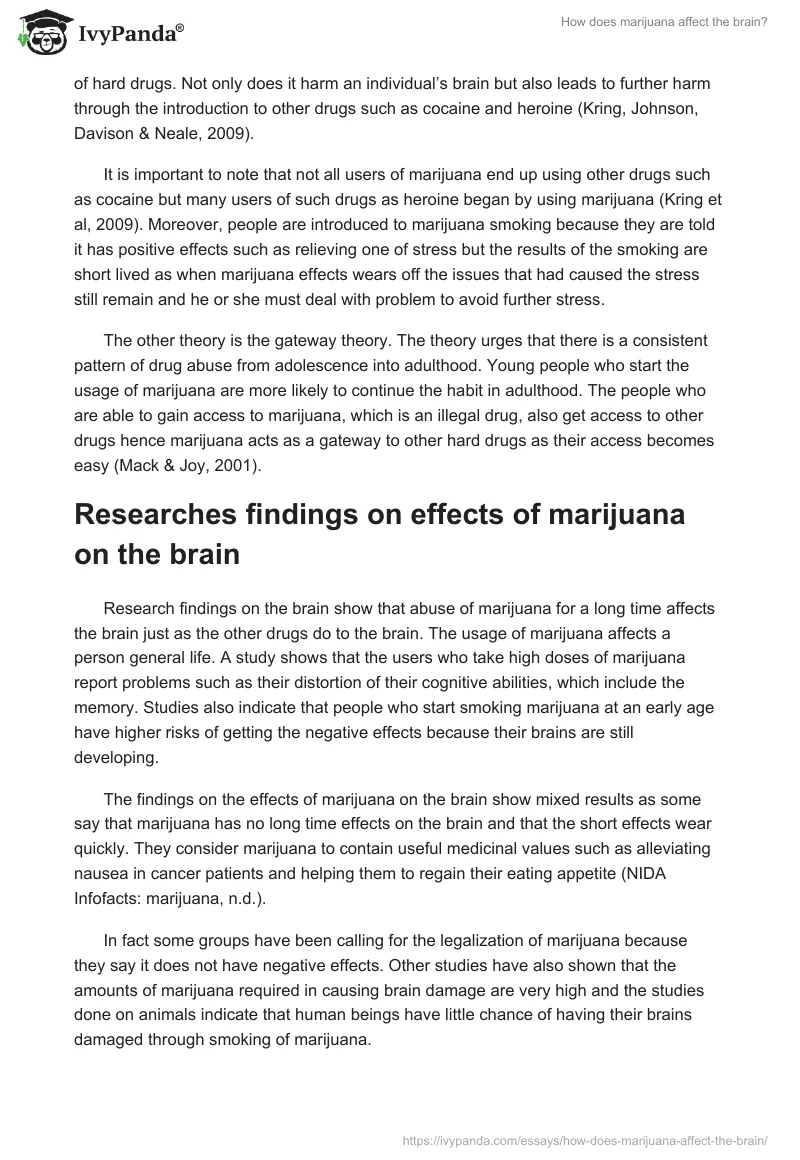 How Does Marijuana Affect the Brain?. Page 2