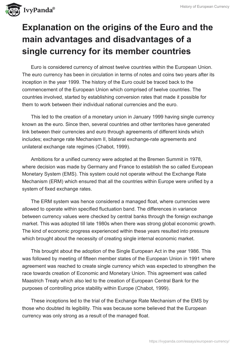 History of European Currency. Page 2