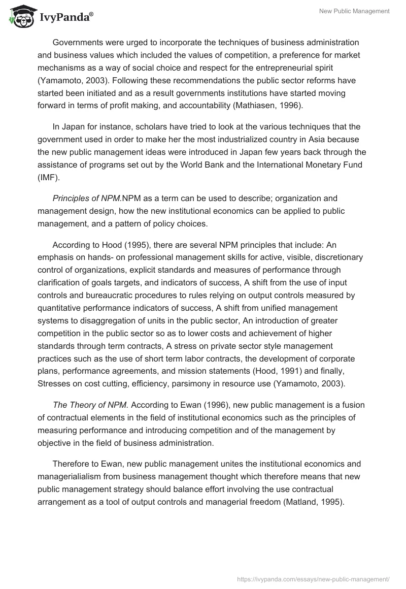 New Public Management. Page 2