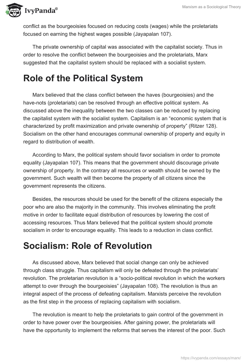 Marxism as a Sociological Theory. Page 2