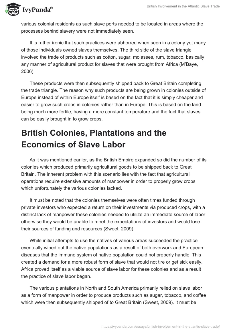 British Involvement in the Atlantic Slave Trade. Page 4