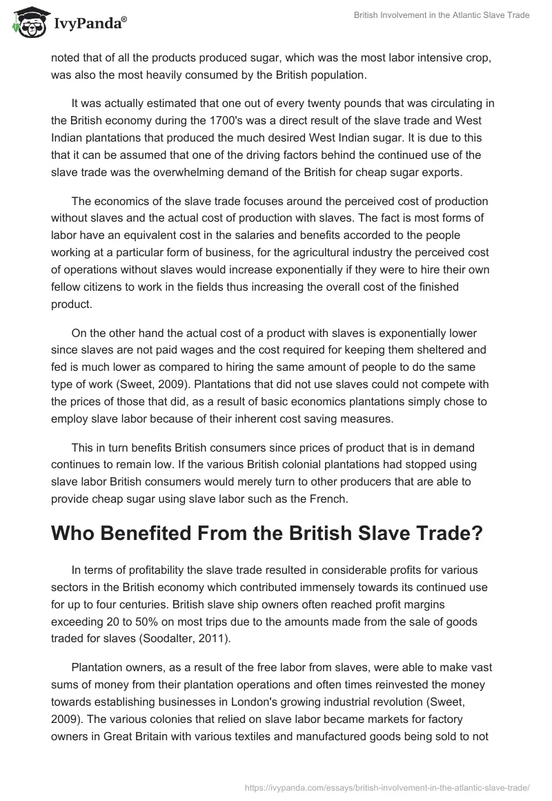 British Involvement in the Atlantic Slave Trade. Page 5