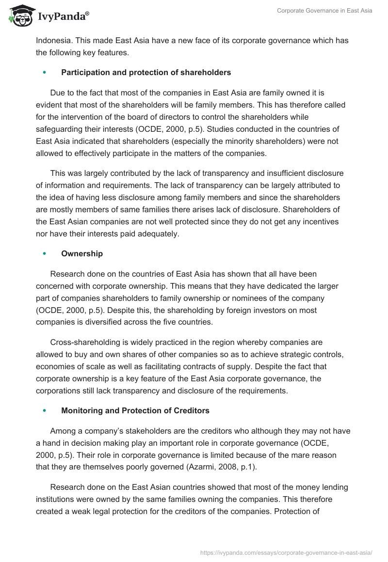 Corporate Governance in East Asia. Page 2