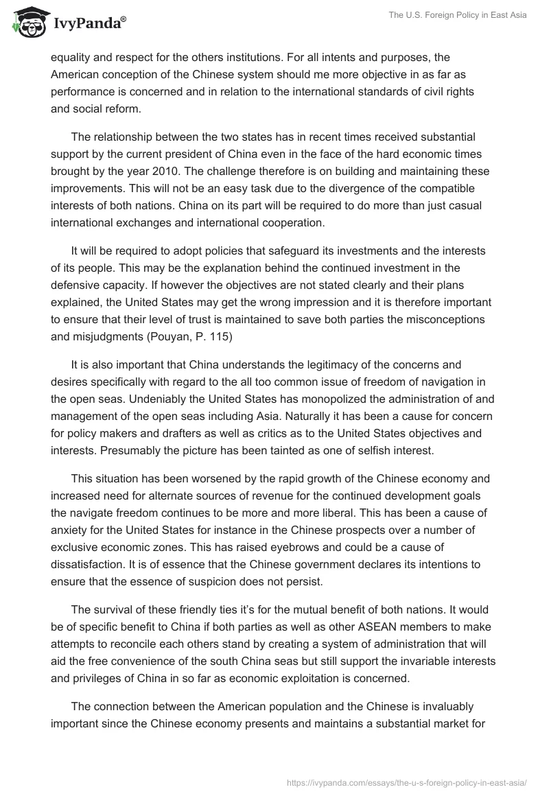 The U.S. Foreign Policy in East Asia. Page 5