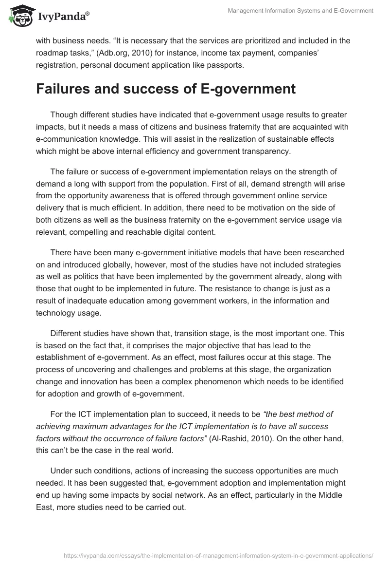 Management Information Systems and E-Government. Page 2