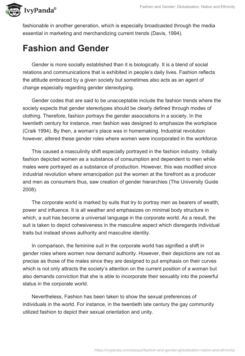 Fashion and Gender: Globalization, Nation and Ethnicity. Page 2