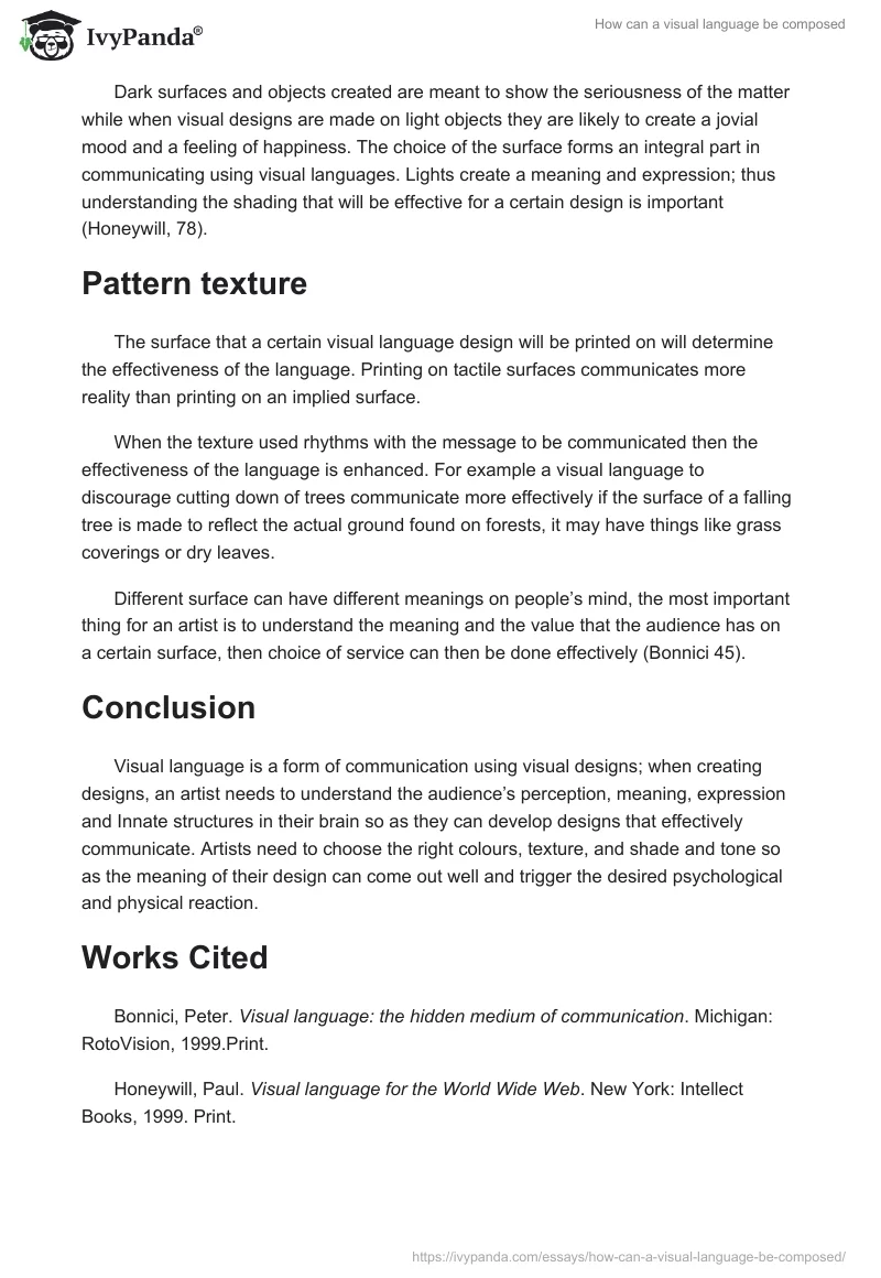 How can a visual language be composed. Page 2