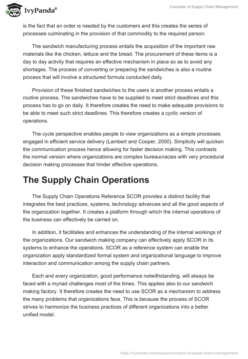 Concepts of Supply Chain Management. Page 4