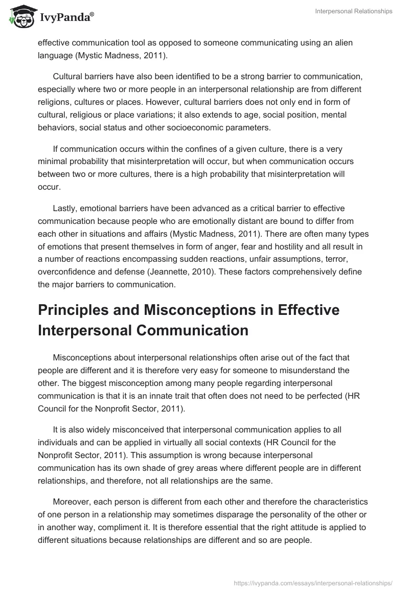 Interpersonal Relationships. Page 4