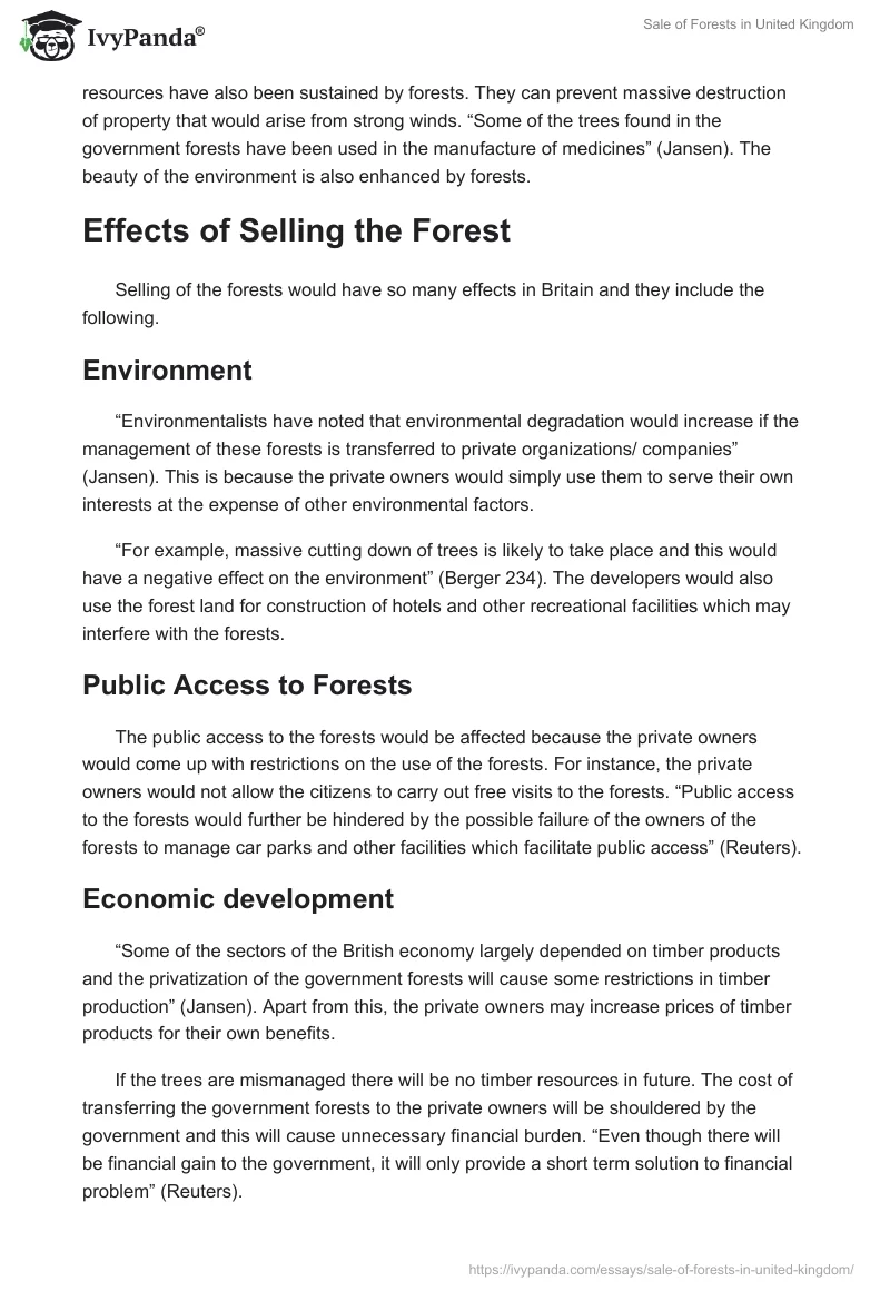 Sale of Forests in United Kingdom. Page 2