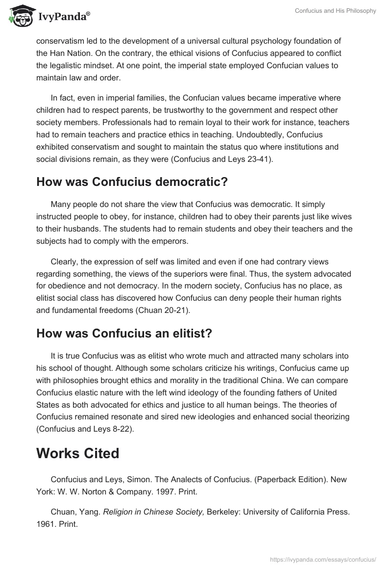Confucius and His Philosophy. Page 2