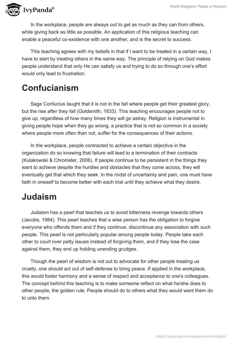 World Religions' Pearls of Wisdom. Page 3