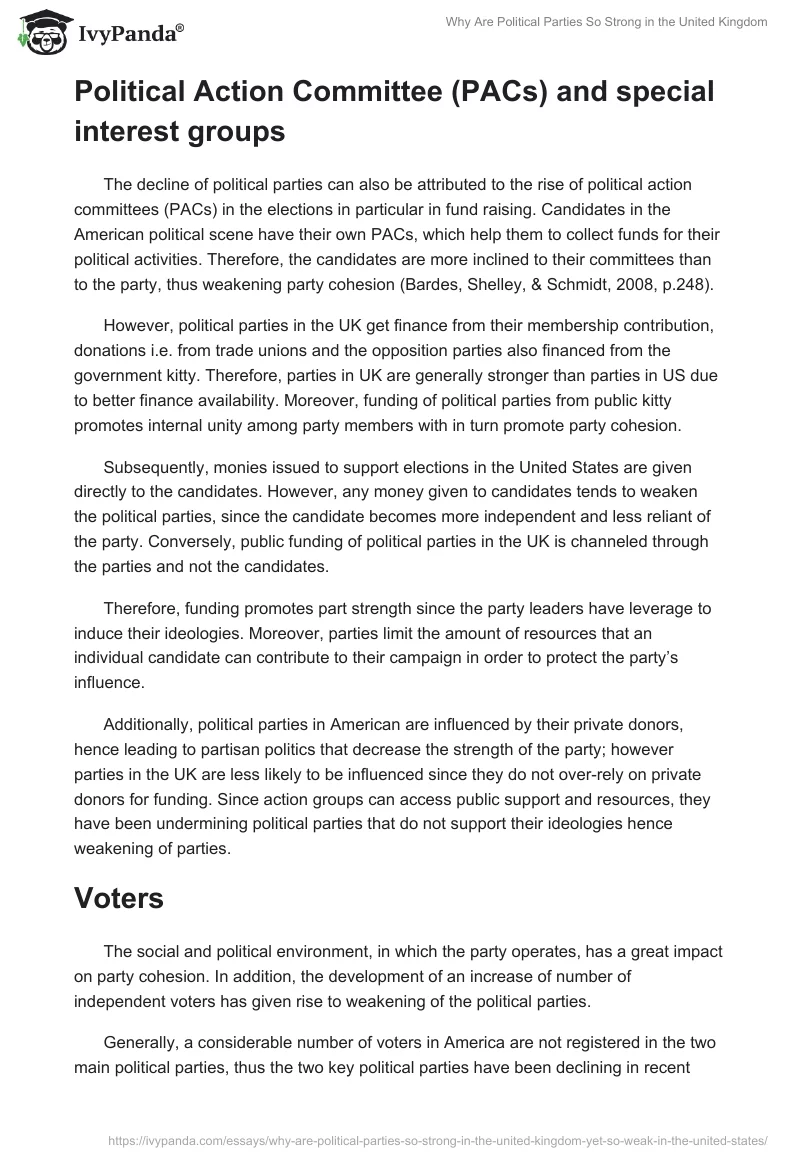 Why Are Political Parties So Strong in the United Kingdom. Page 5