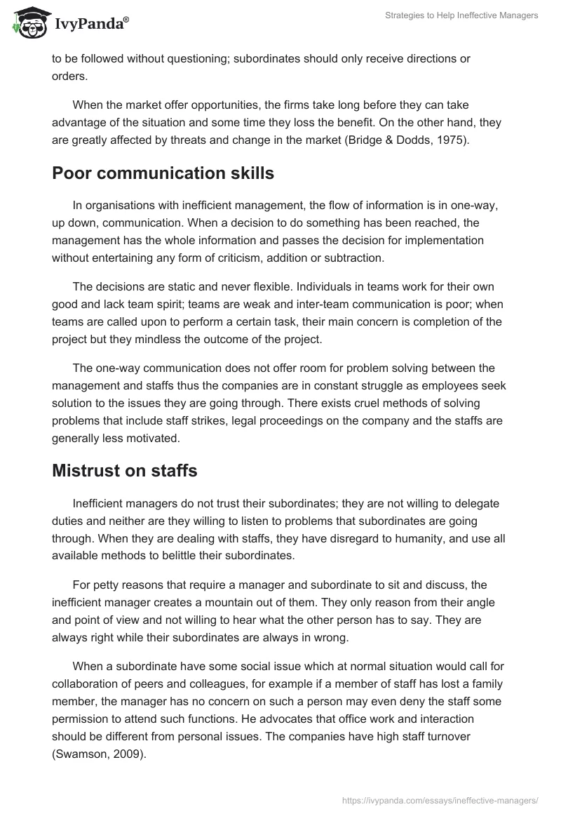 Strategies to Help Ineffective Managers. Page 2
