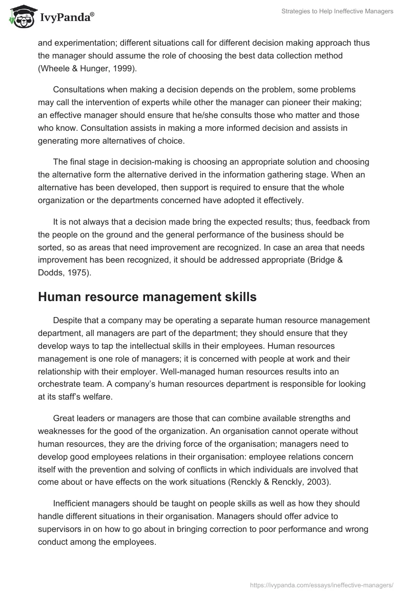Strategies to Help Ineffective Managers. Page 5