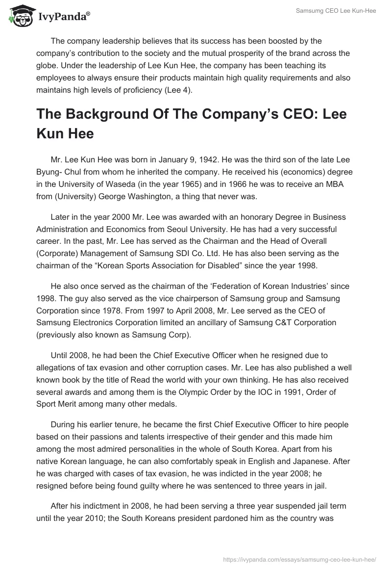 Samsumg CEO Lee Kun-Hee. Page 3