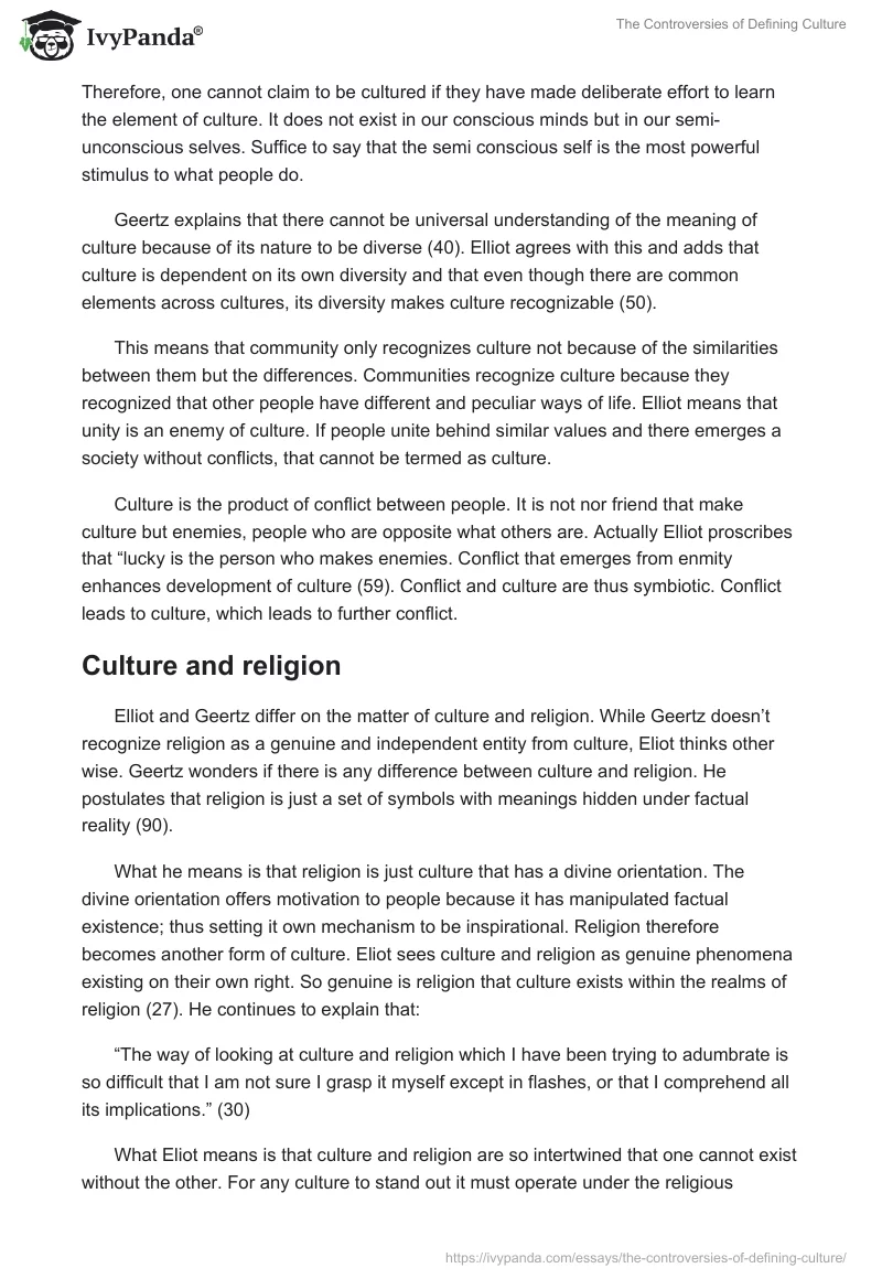 The Controversies of Defining Culture. Page 5