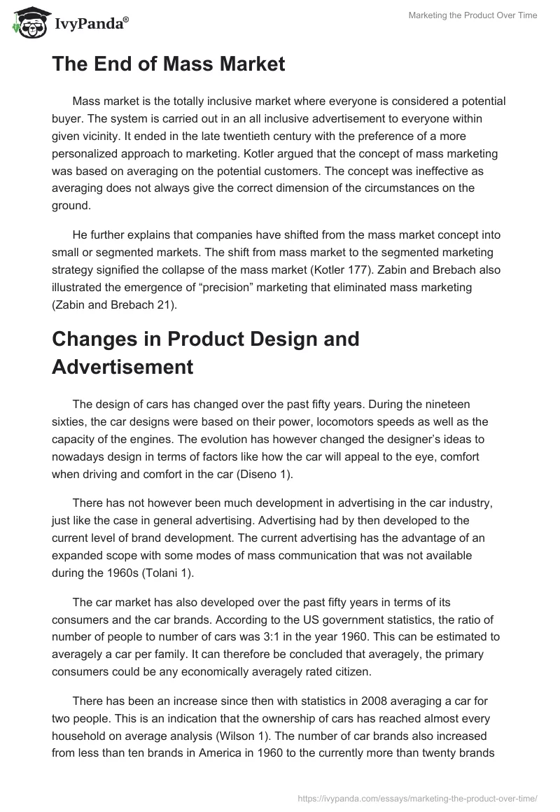 Marketing the Product Over Time. Page 3