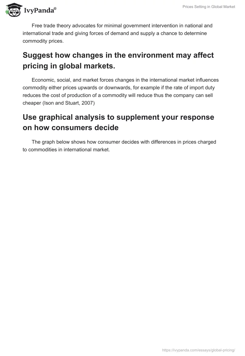 Prices Setting in Global Market. Page 4