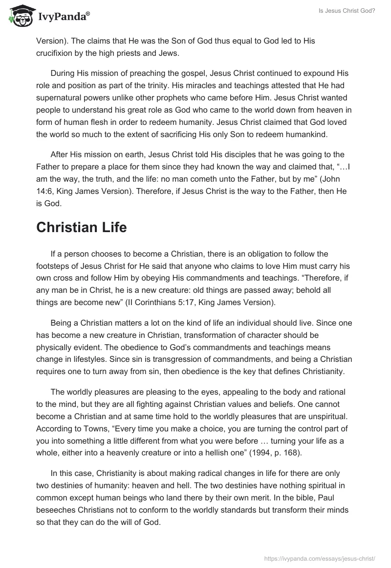 Is Jesus Christ God?. Page 2