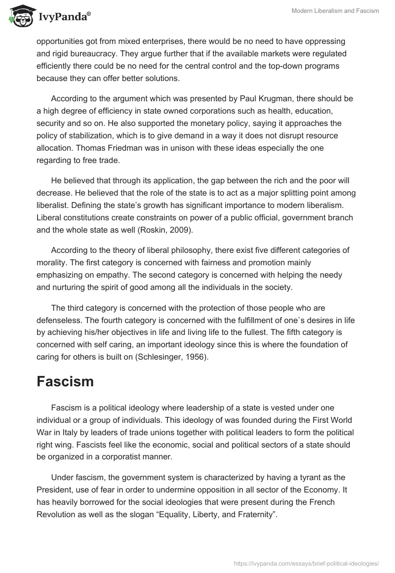 Modern Liberalism and Fascism. Page 2