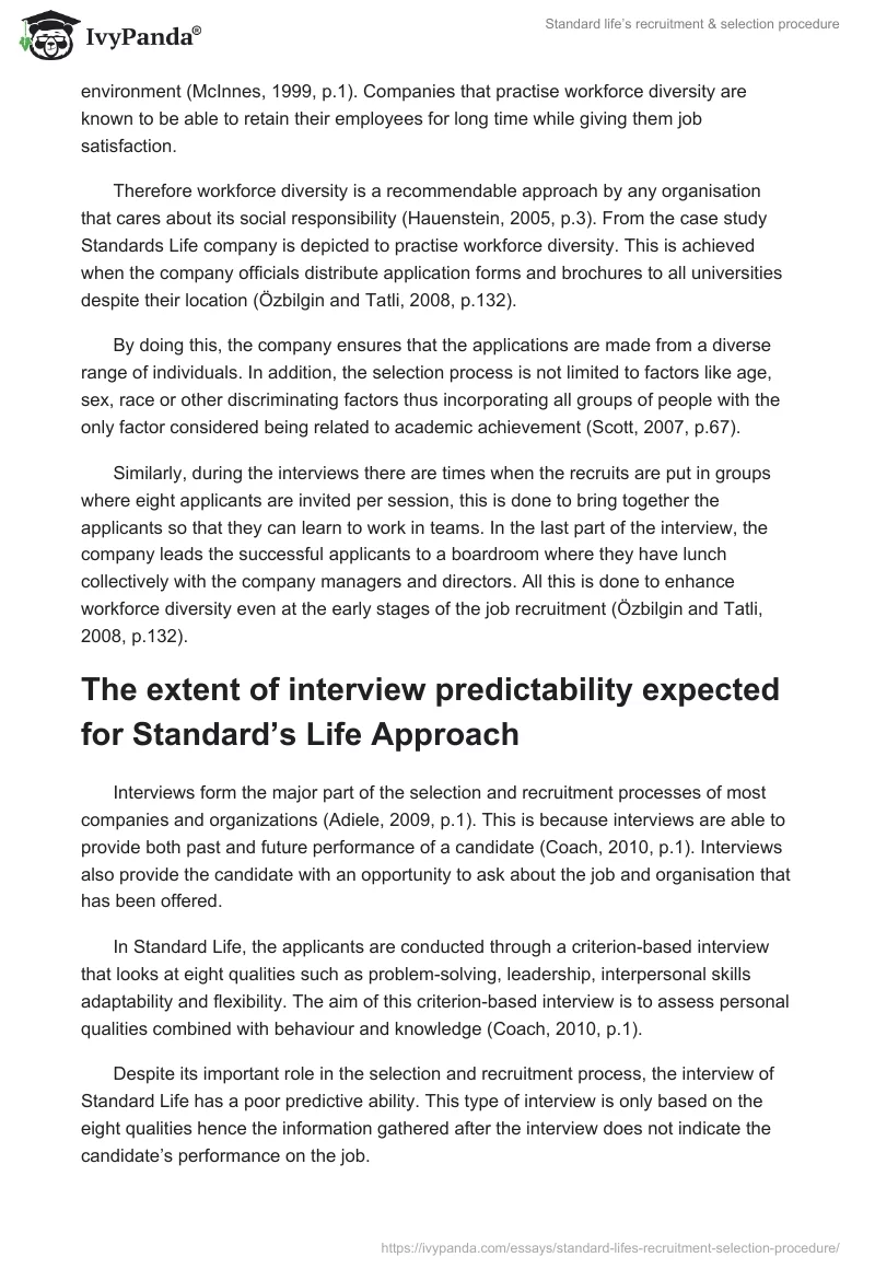 Standard life’s recruitment & selection procedure. Page 4
