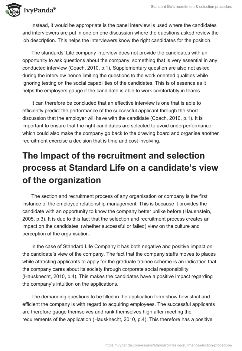 Standard life’s recruitment & selection procedure. Page 5