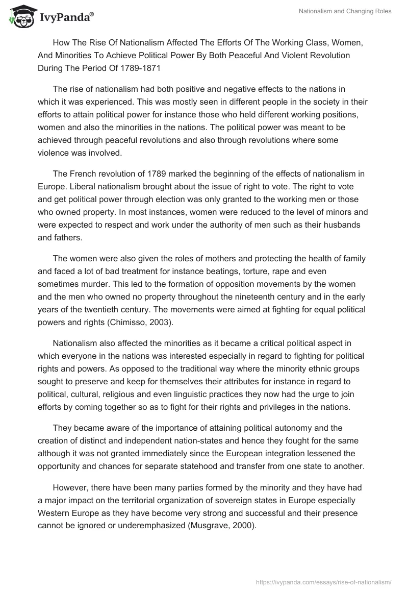 Nationalism and Changing Roles. Page 2