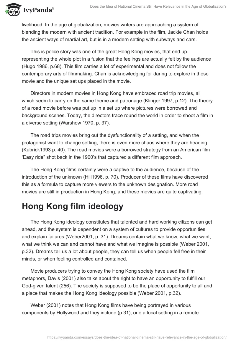 Does the Idea of National Cinema Still Have Relevance in the Age of Globalization?. Page 2