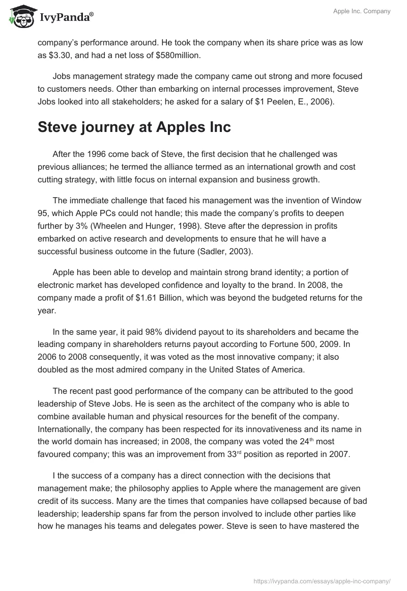 Apple Inc. Company. Page 4