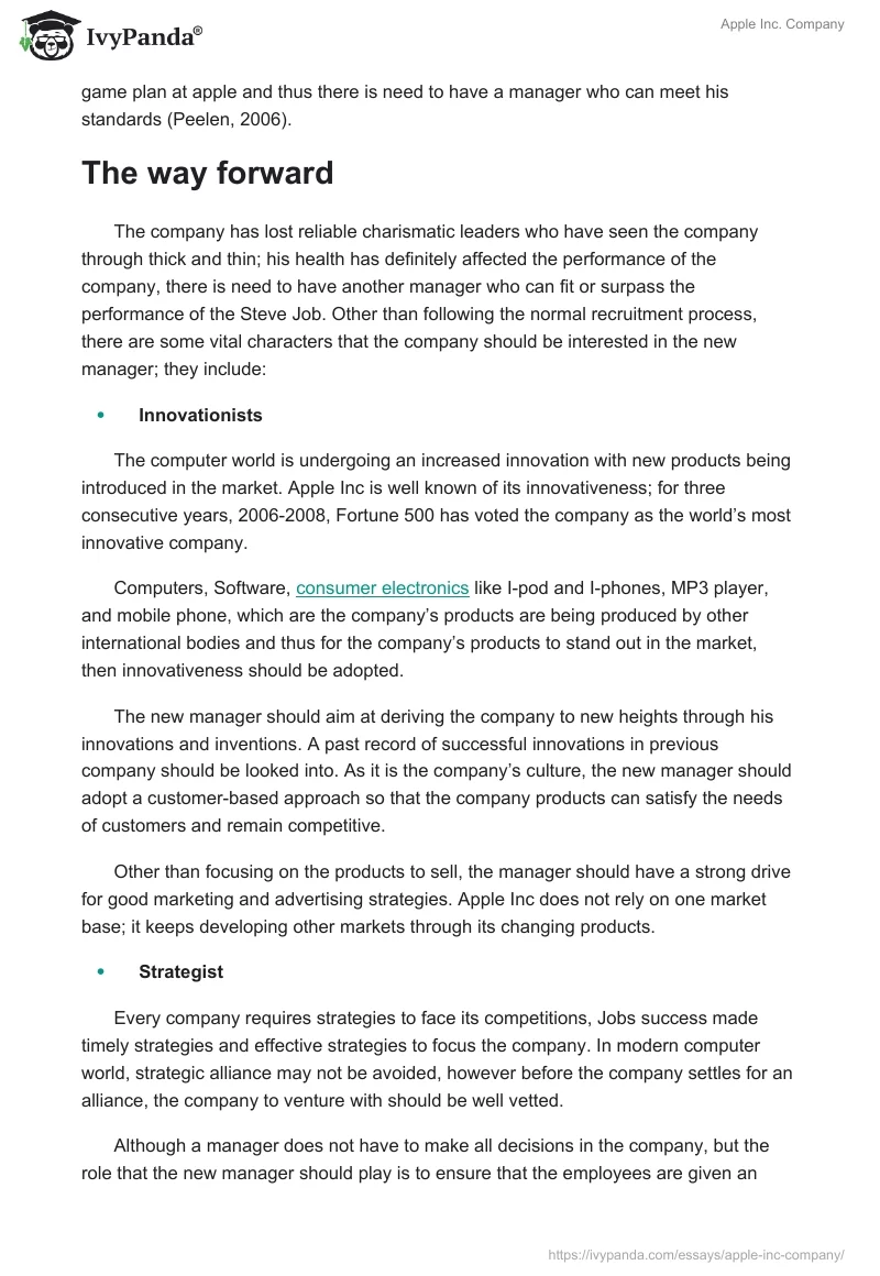 Apple Inc. Company. Page 5