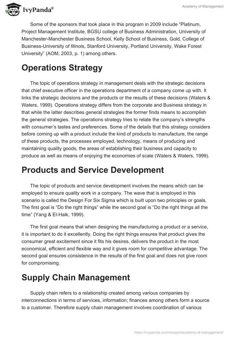Academy of Management. Page 2